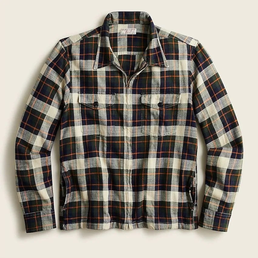 J.Crew: Wallace & Barnes Zip-front Twill Workshirt For Men