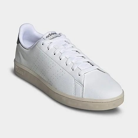 adidas mens Advantage Eco Sneaker, White/White/Grey, 9 US