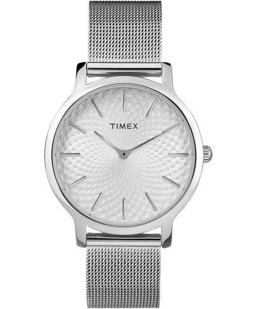 Metropolitan 34mm Stainless Steel Watch | Timex