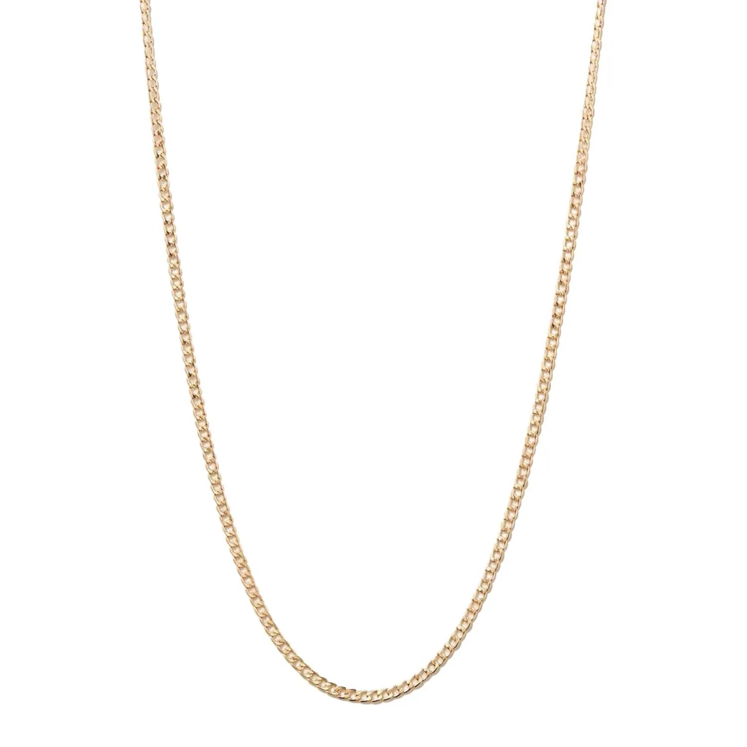 Flat Curb Chain Necklace