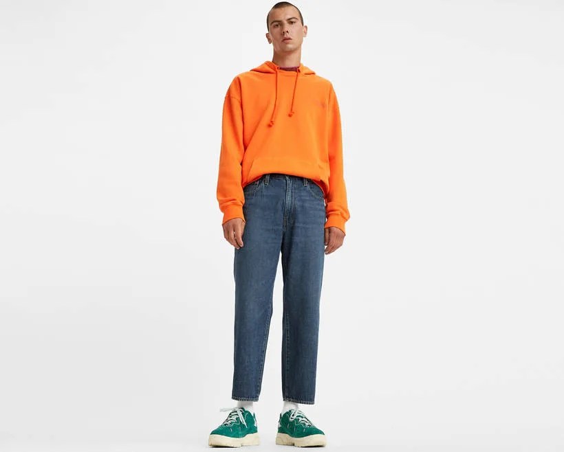 Stay Loose Taper Fit Cropped Men's Jeans