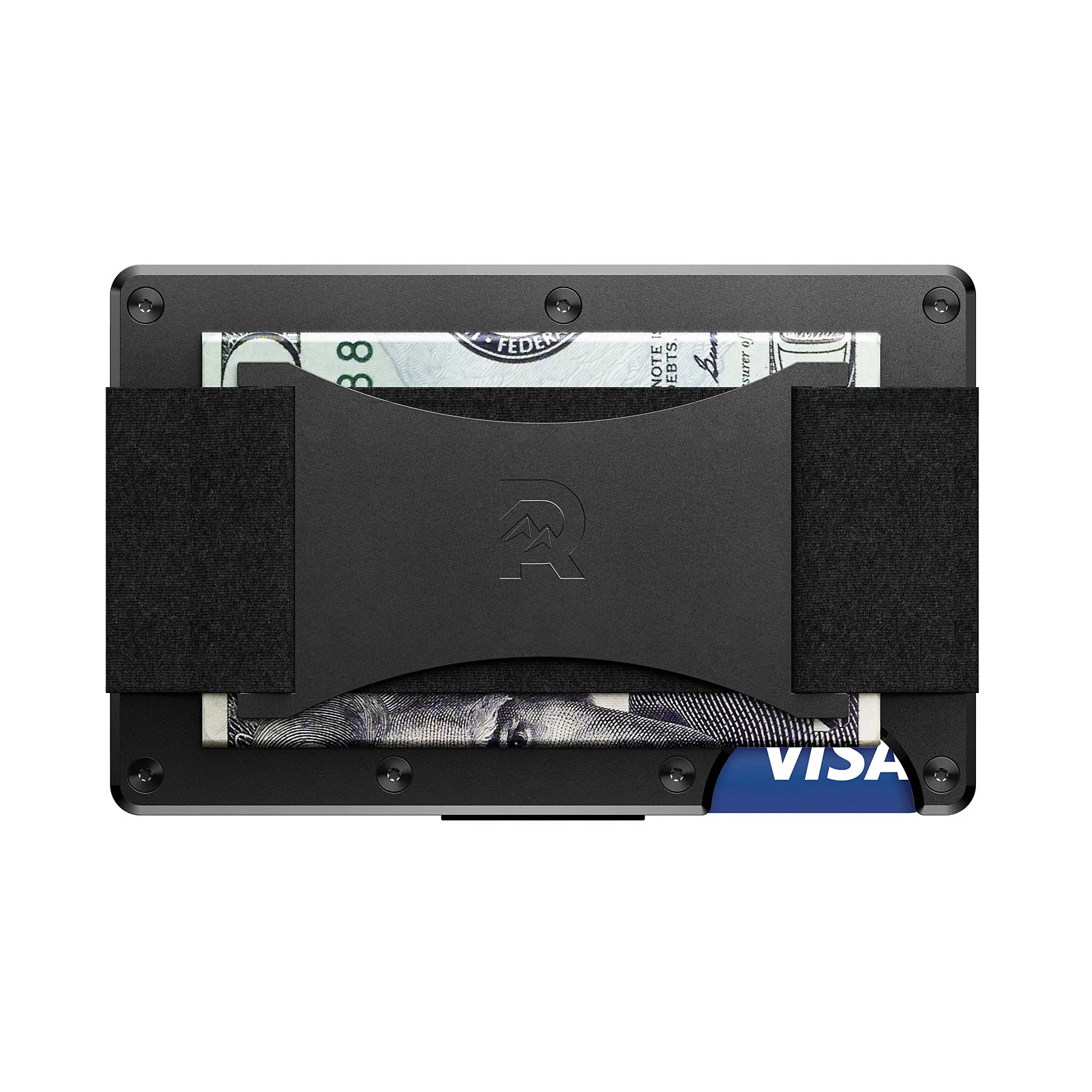 the ridge aluminum wallet cash strap