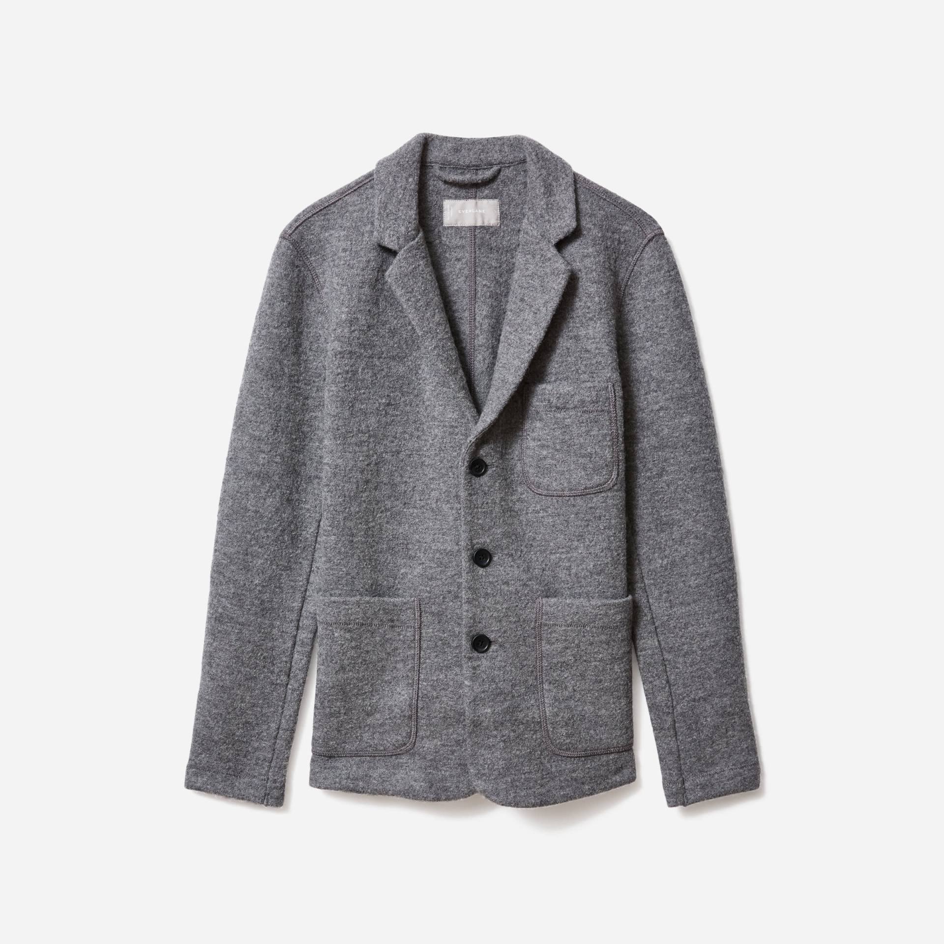 The Italian Wool Chore Blazer - Heathered Charcoal