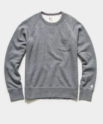 Midweight Pocket Sweatshirt in Salt and Pepper