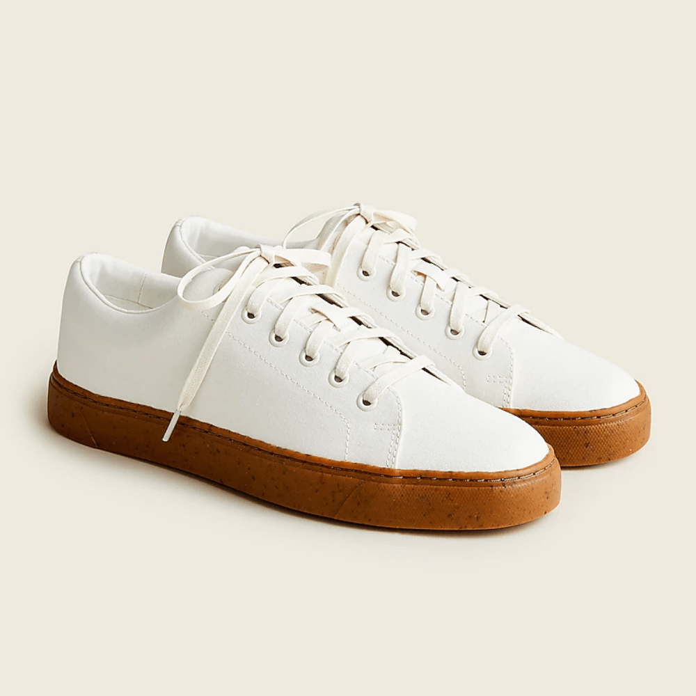 Eco court sneakers in canvas