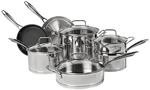 Cuisinart 11 Piece Professional Stainless Cookware Set