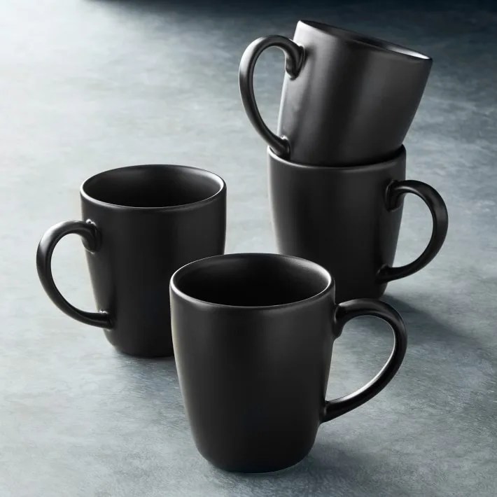 Open Kitchen by Williams Sonoma Matte Coupe Mugs Each White