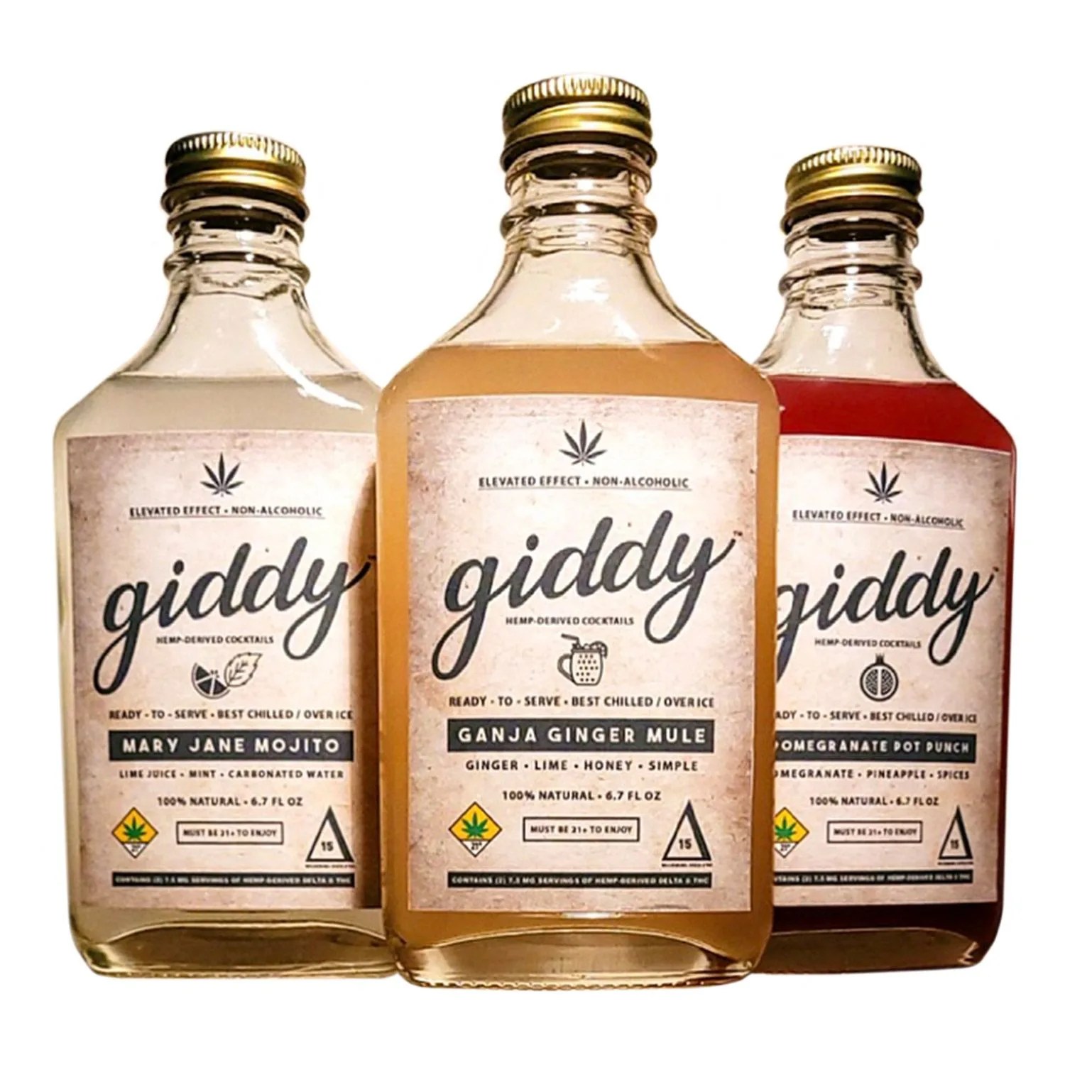 Giddy Hemp Derived Cocktails