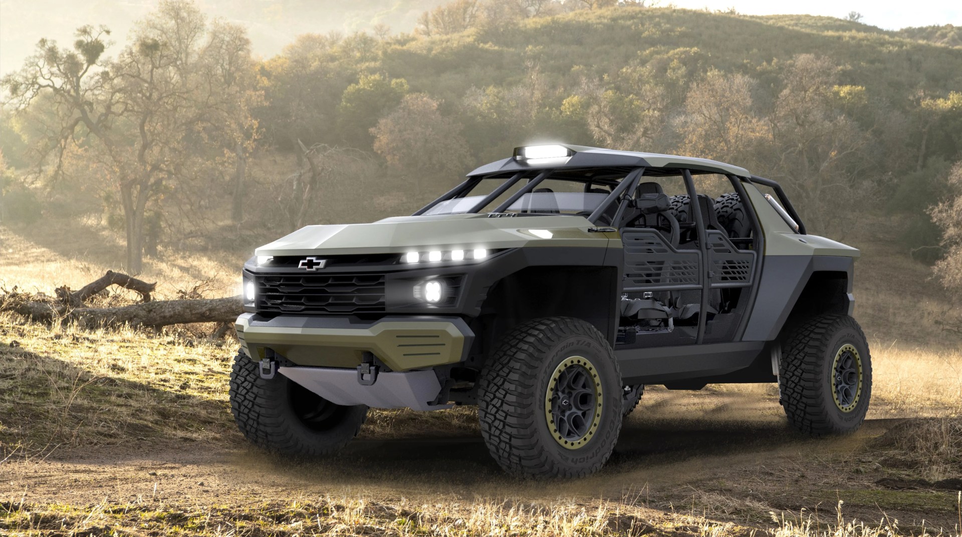conceived to demonstrate the capability of chevy trucks and chevrolet performance components, the chevy beast concept is a four passenger off roader that’s based on a modified silverado chassis, wears a customized pickup body and is powered by a chevrolet performance lt4 650 horsepower supercharged crate engine