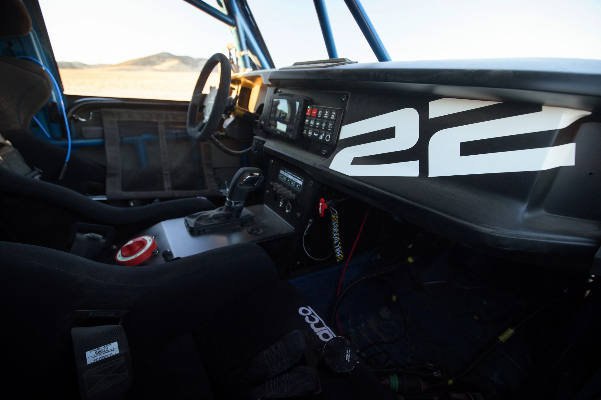 disclaimer bronco dr race prototype concept wrap, not for sale for demonstration purposes only closed course professional driver do not attempt when off road driving, always know your terrain and use appropriate safety gear available fall 2022