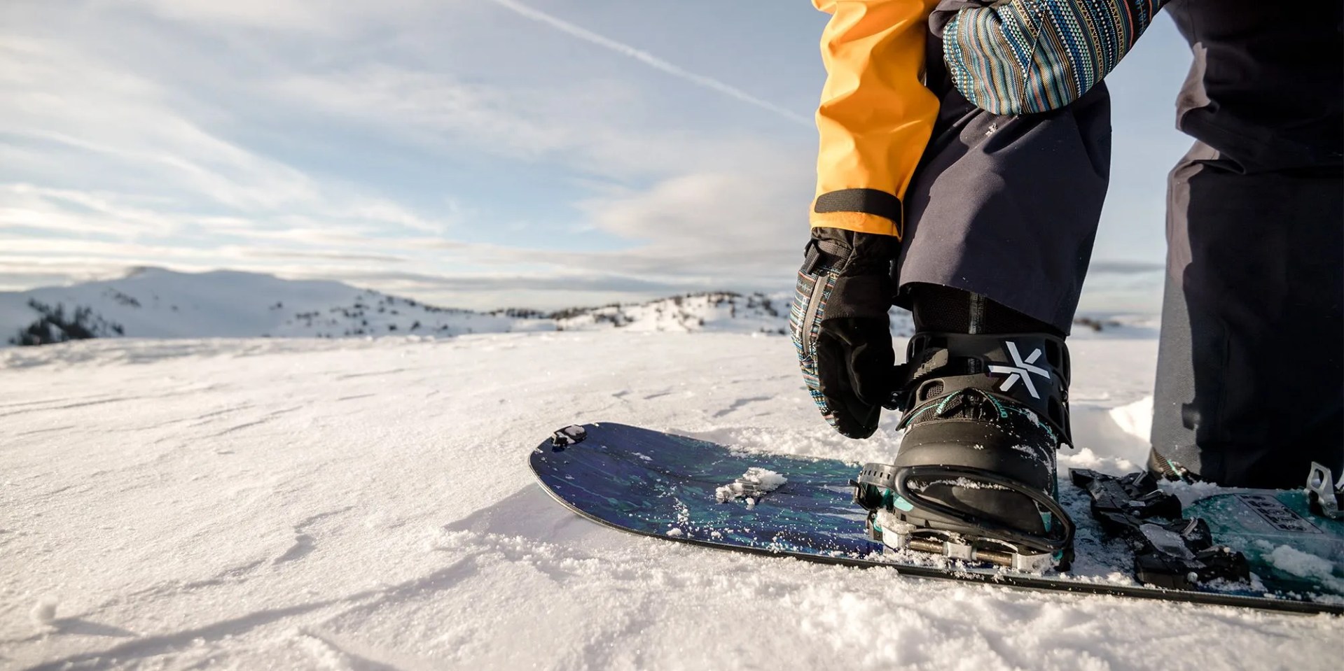 backcountry snowboarder