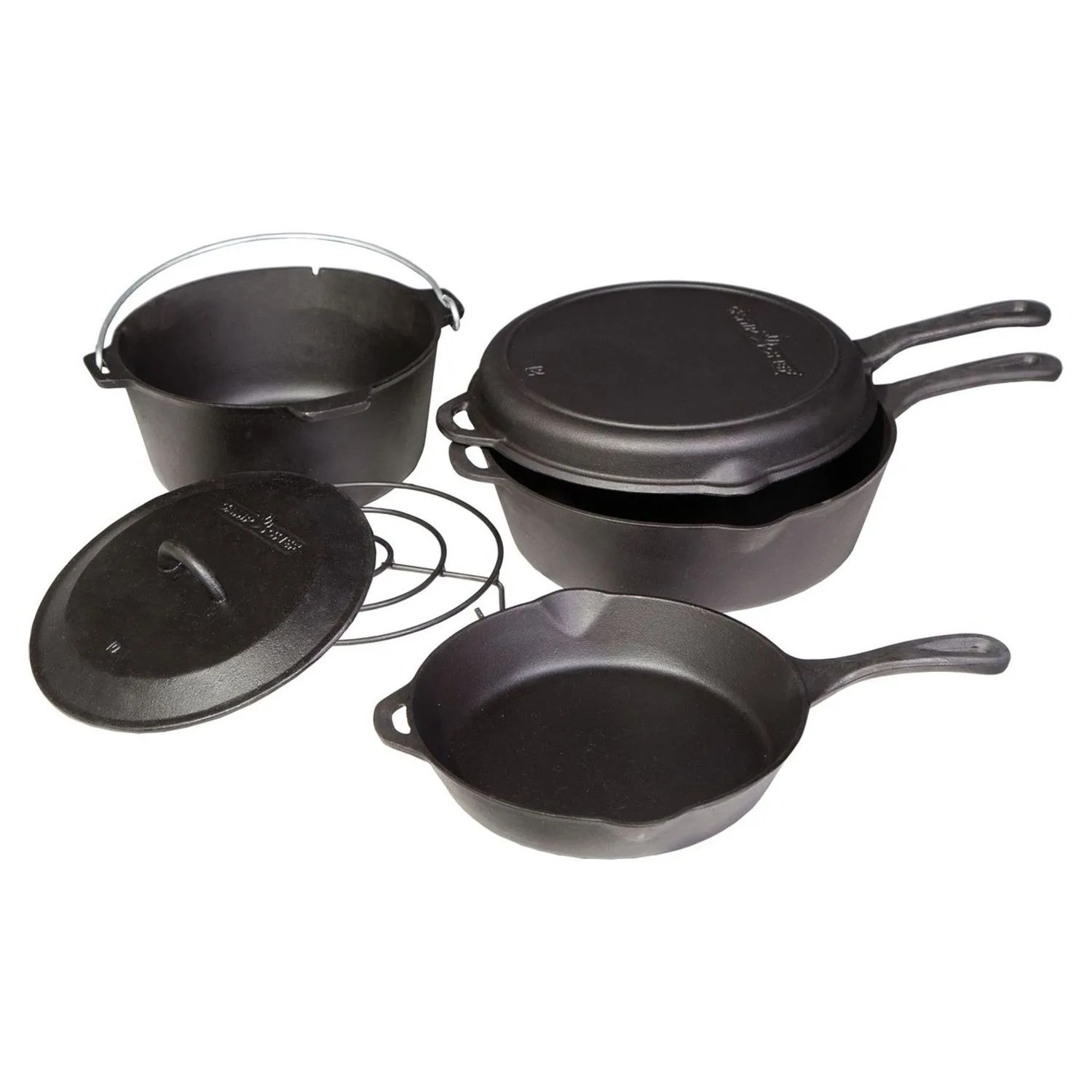 camp chef 6 piece cast iron set
