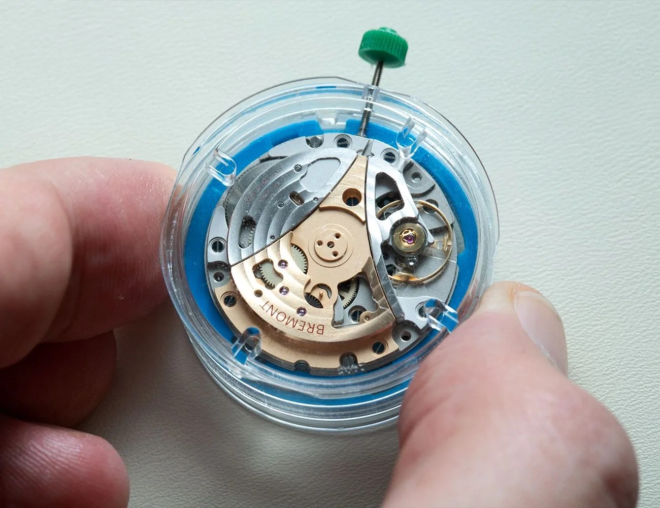 close up of bremont watch