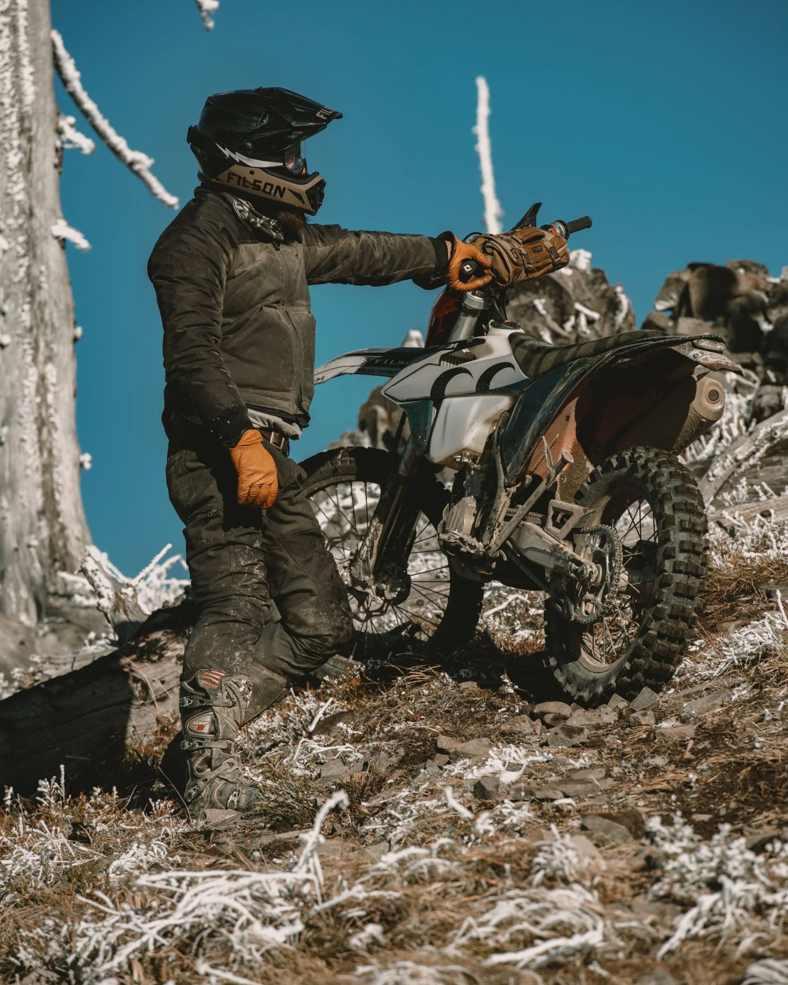 man and motorcycle