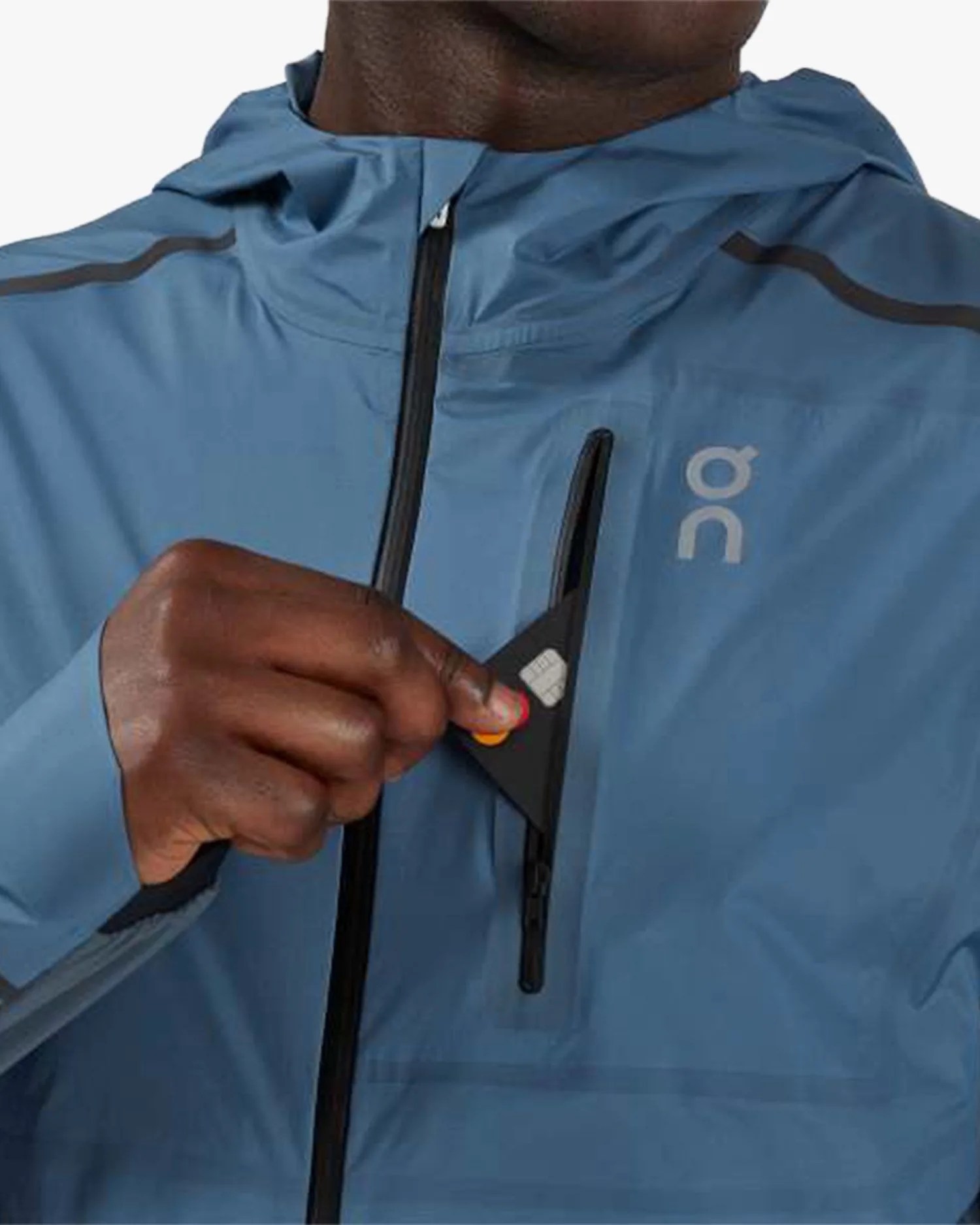on weather jacket