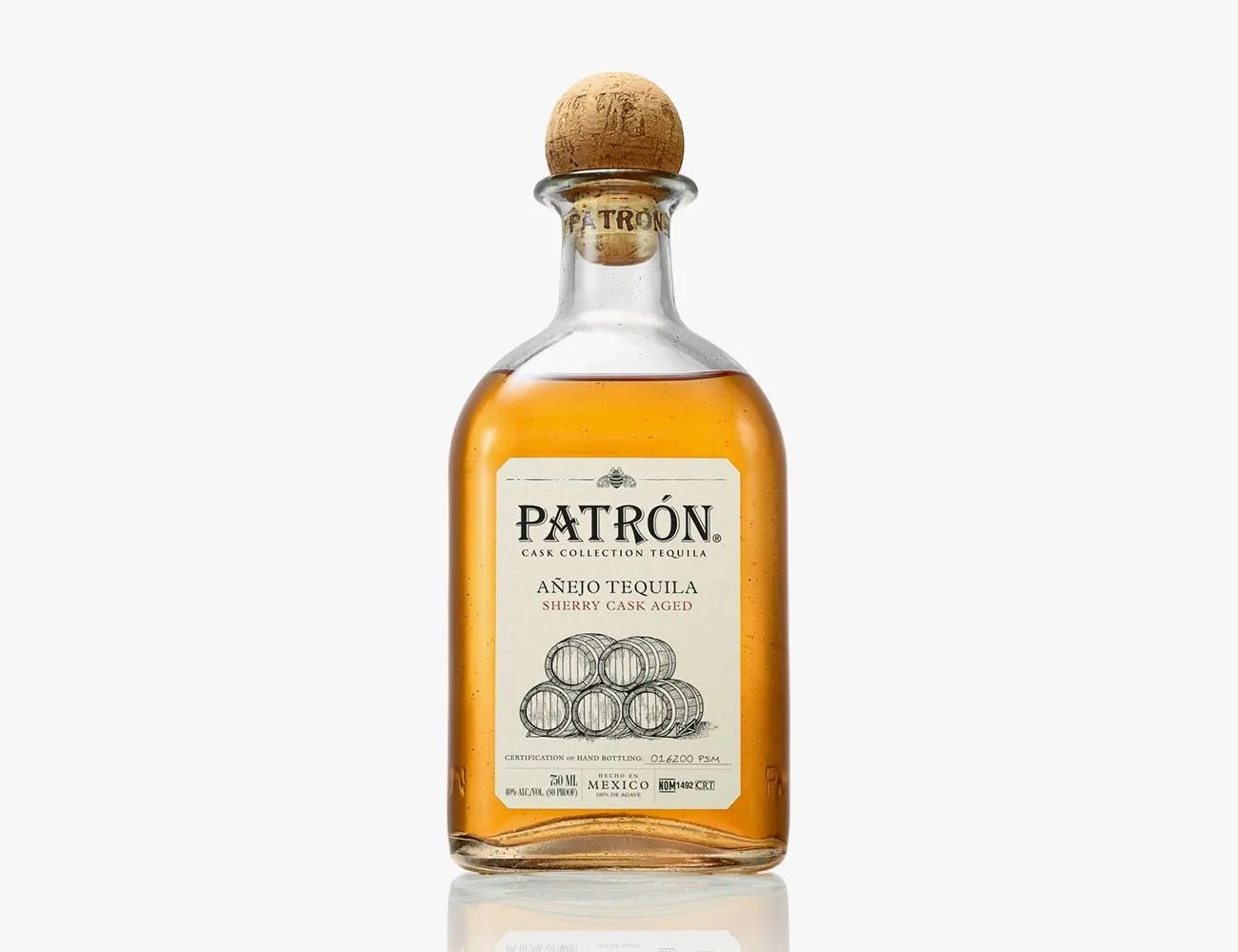 patrón sherry cask aged añejo tequila
