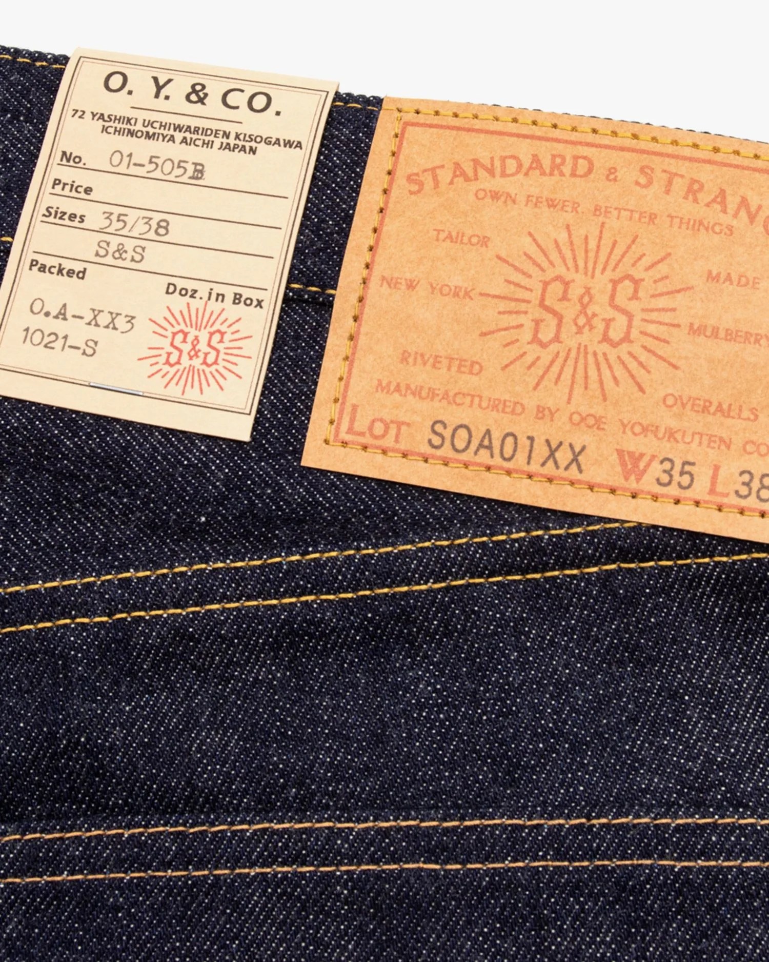 standard strange nyc japanese denim