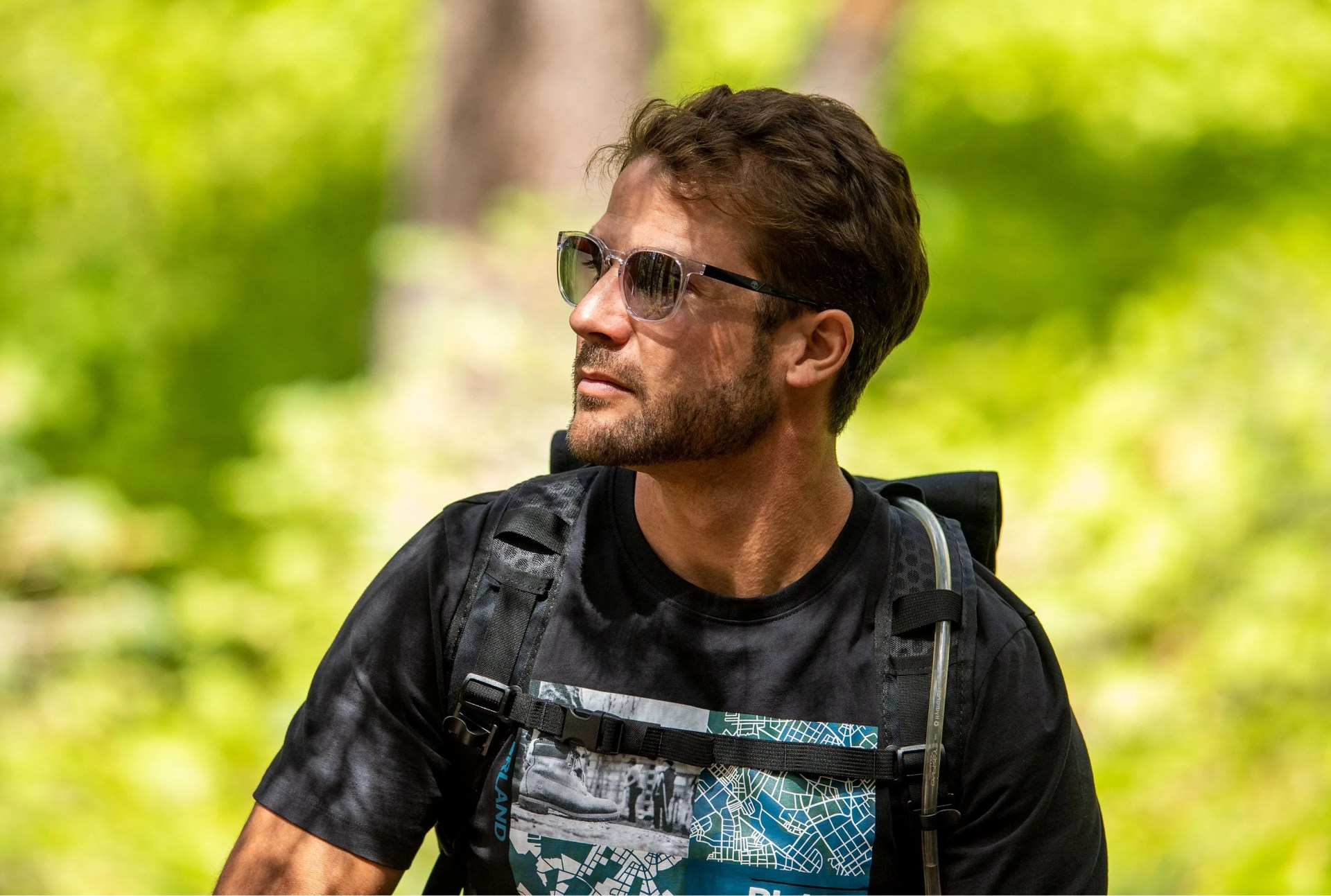 man wearing timberland sunglasses