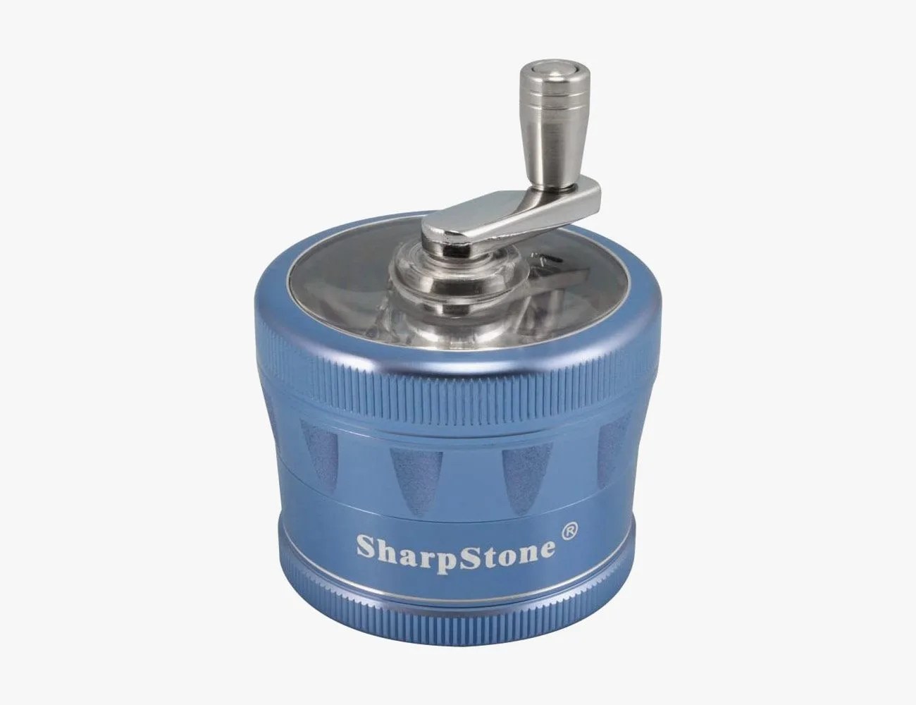 sharpstone clear top 4 piece hand crank grinder