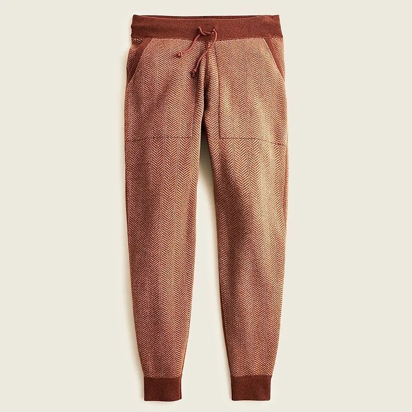 J.Crew: Merino Wool-blend Jogger Pant In Herringbone For Men