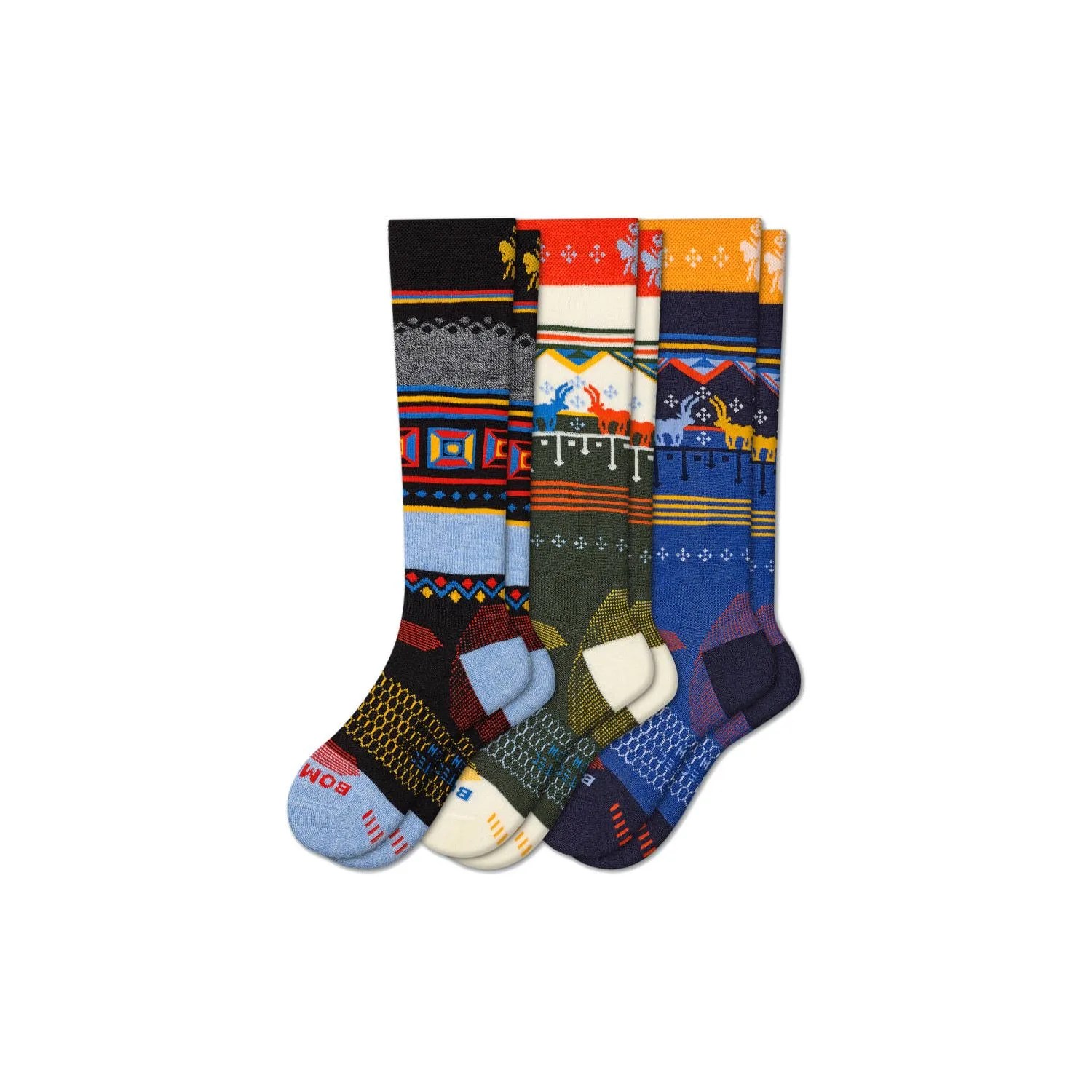 Bombas Merino Wool Ski & Snowboard Sock 3-Pack