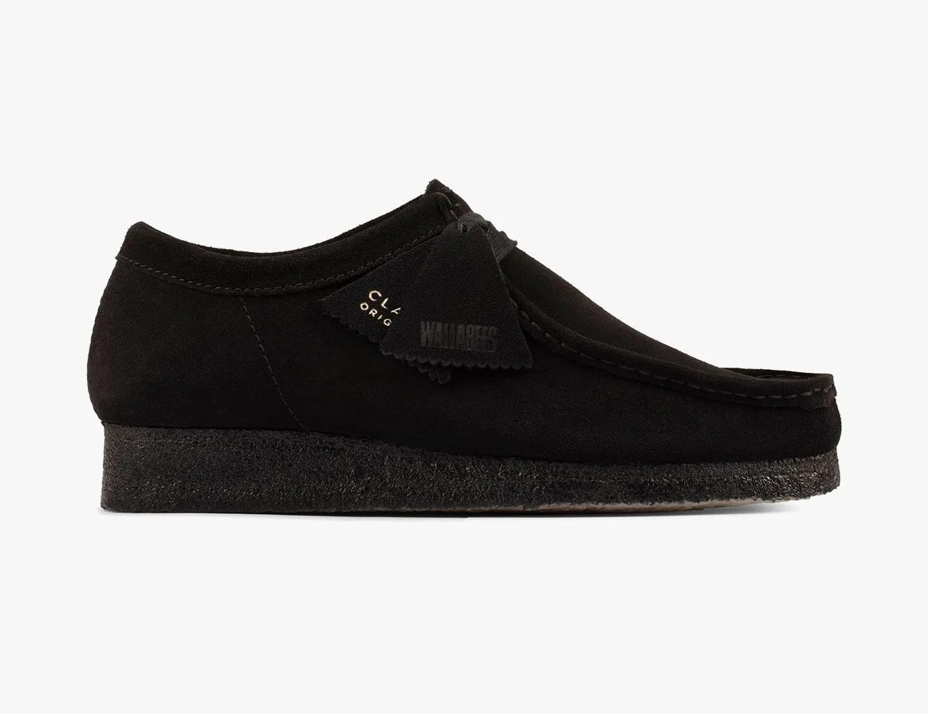 Wallabee Black Suede