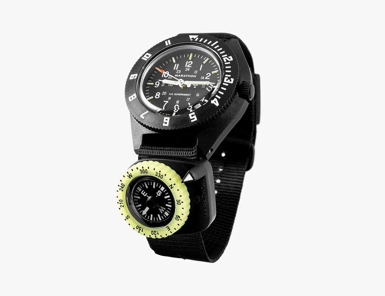 Marathon Clip-On Wrist Compass