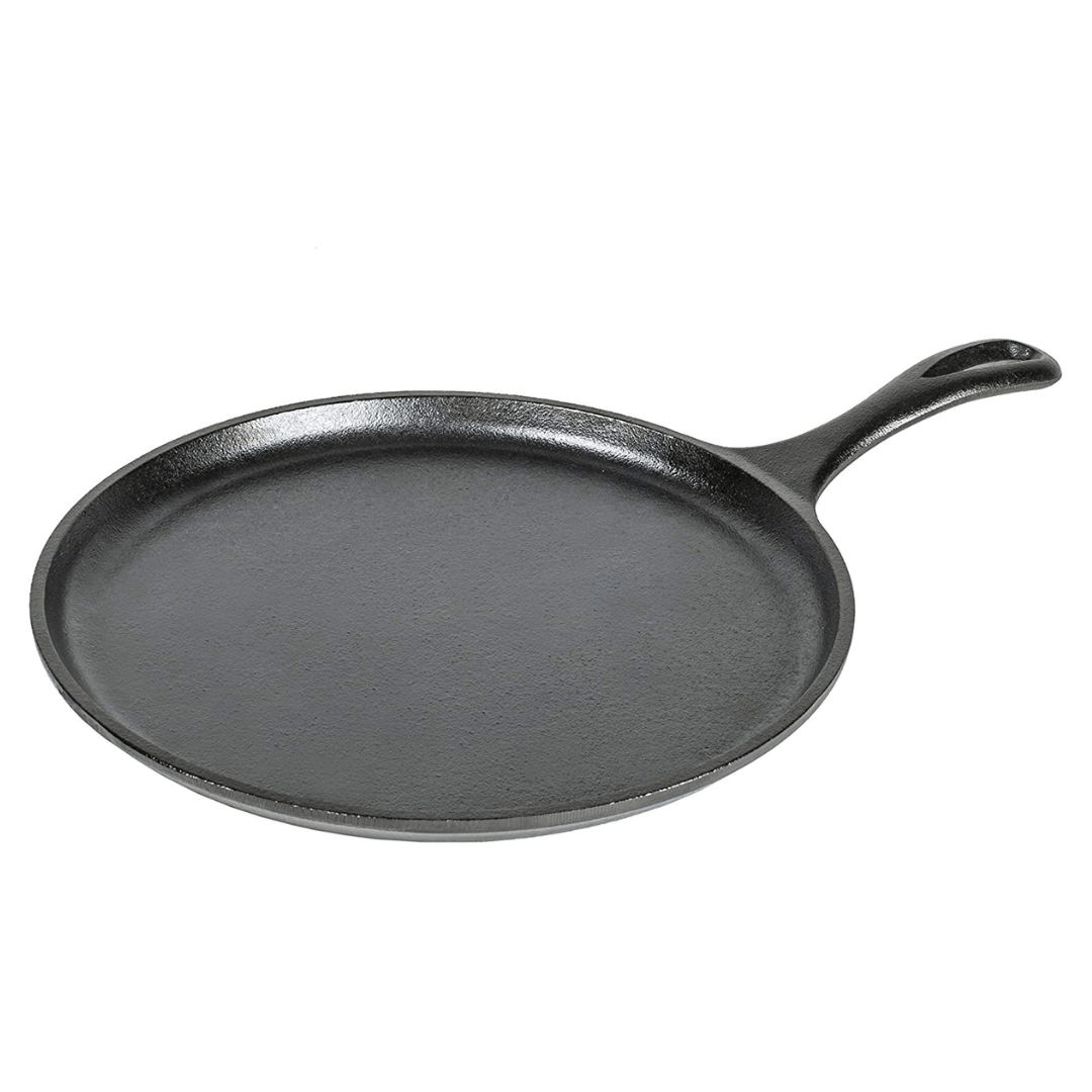 Lodge Cast Iron Griddle, Round, 10.5 Inch