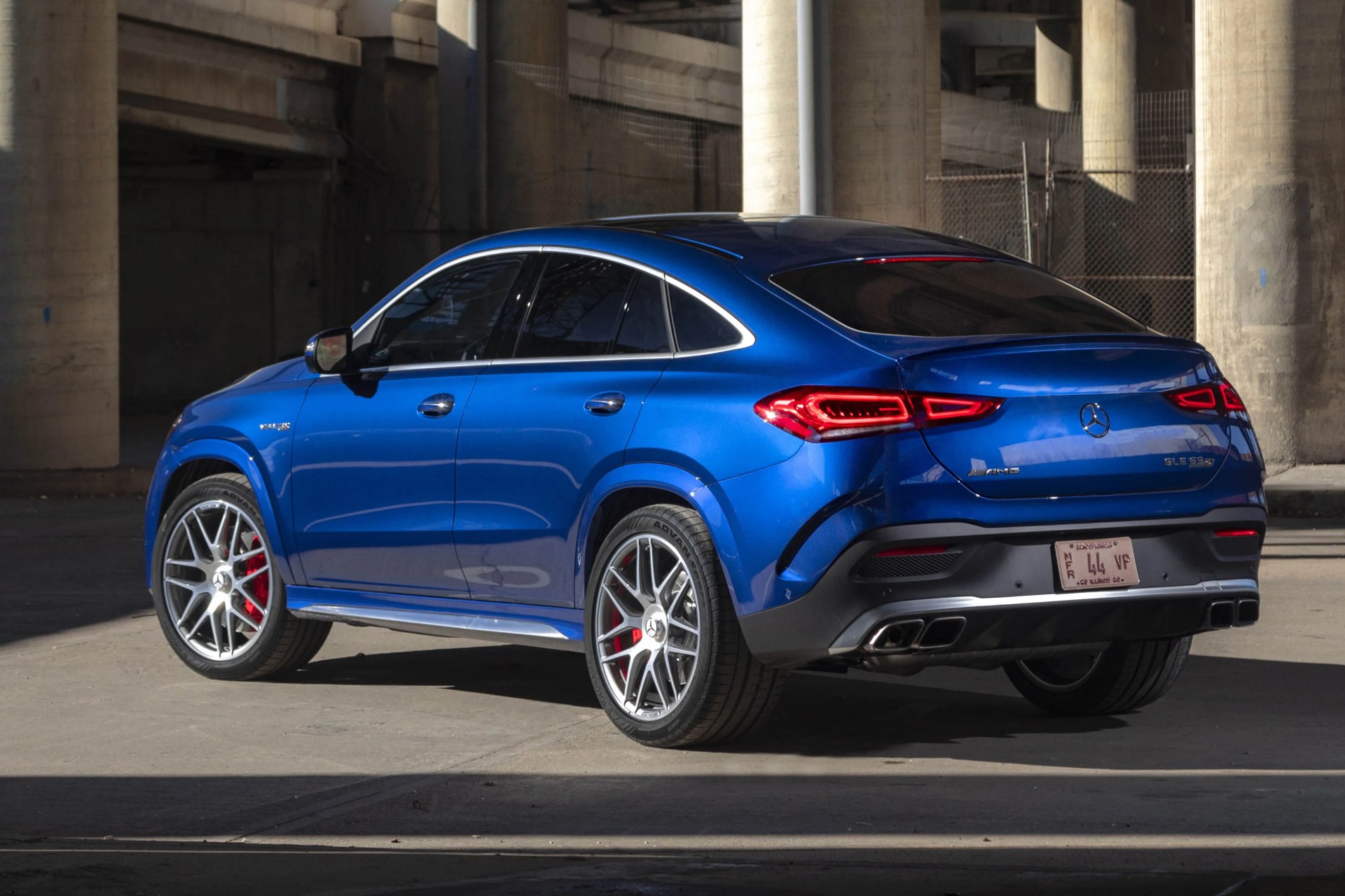 mercedes amg gle 63 s coupe in blue