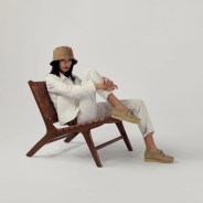 woman wearing wallabees