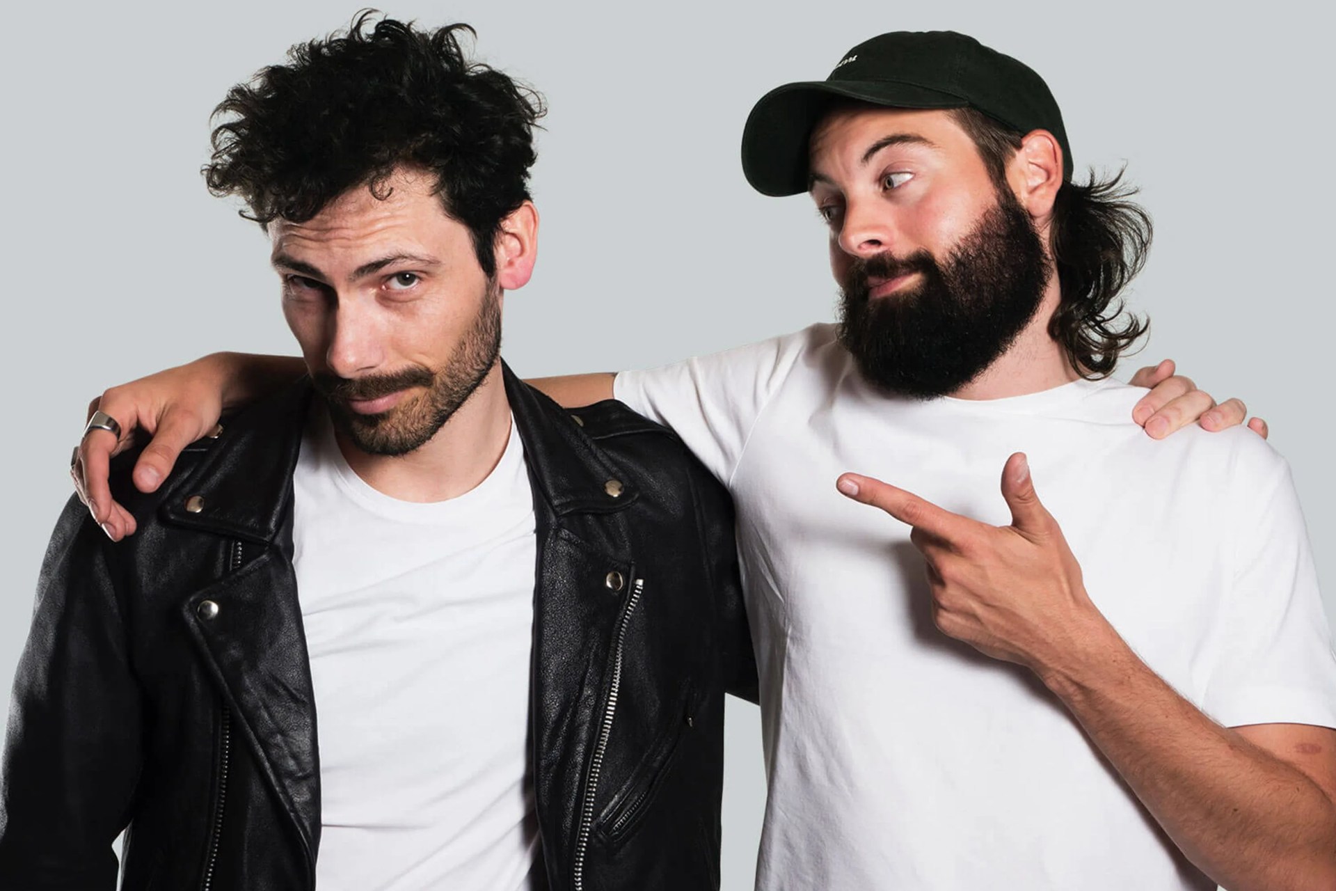 two men with beards