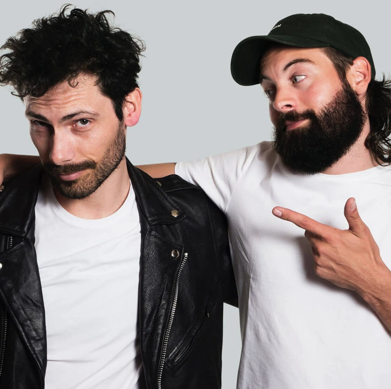 two men with beards