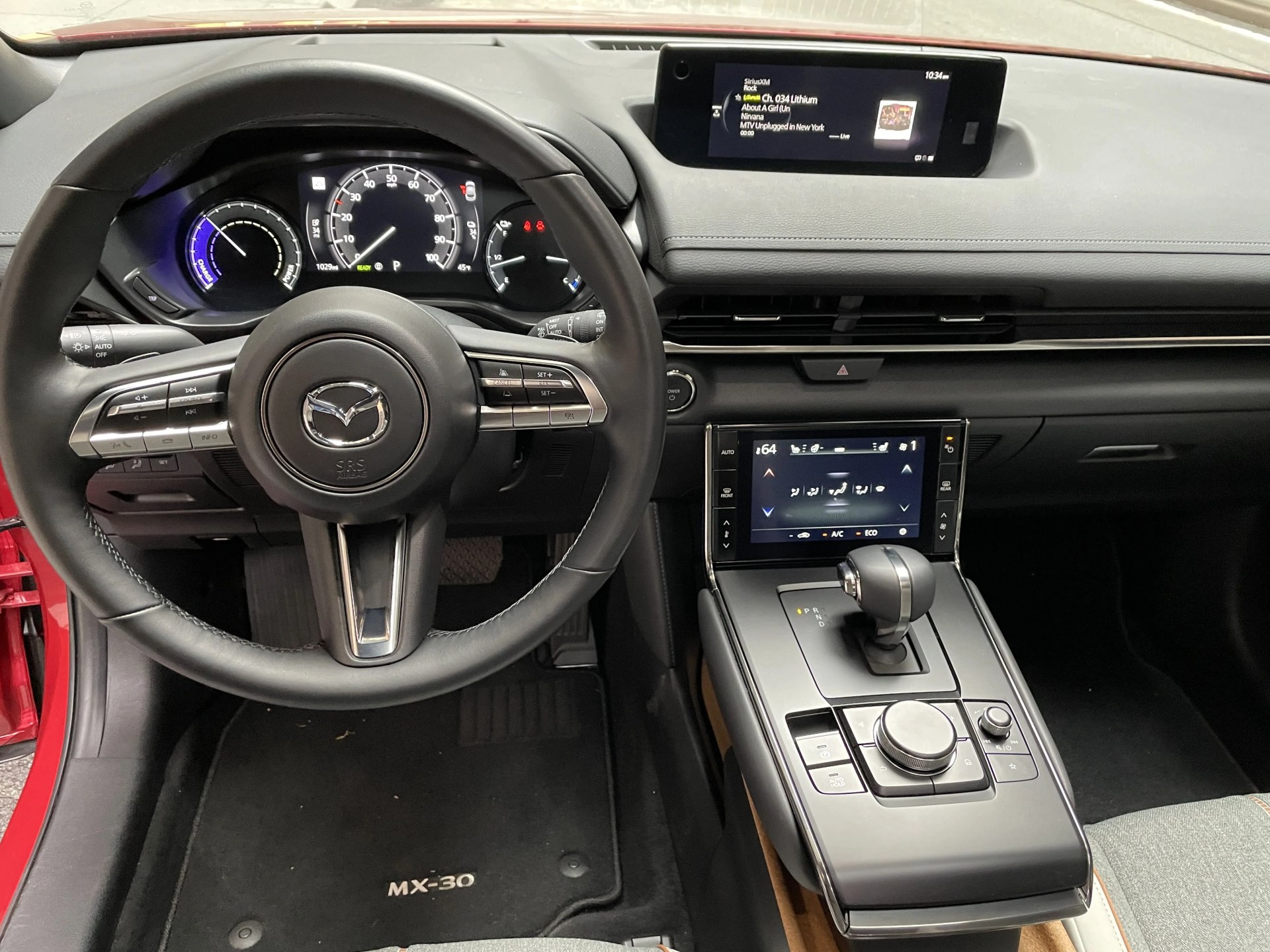mazda mx 30 electric suv in candy red