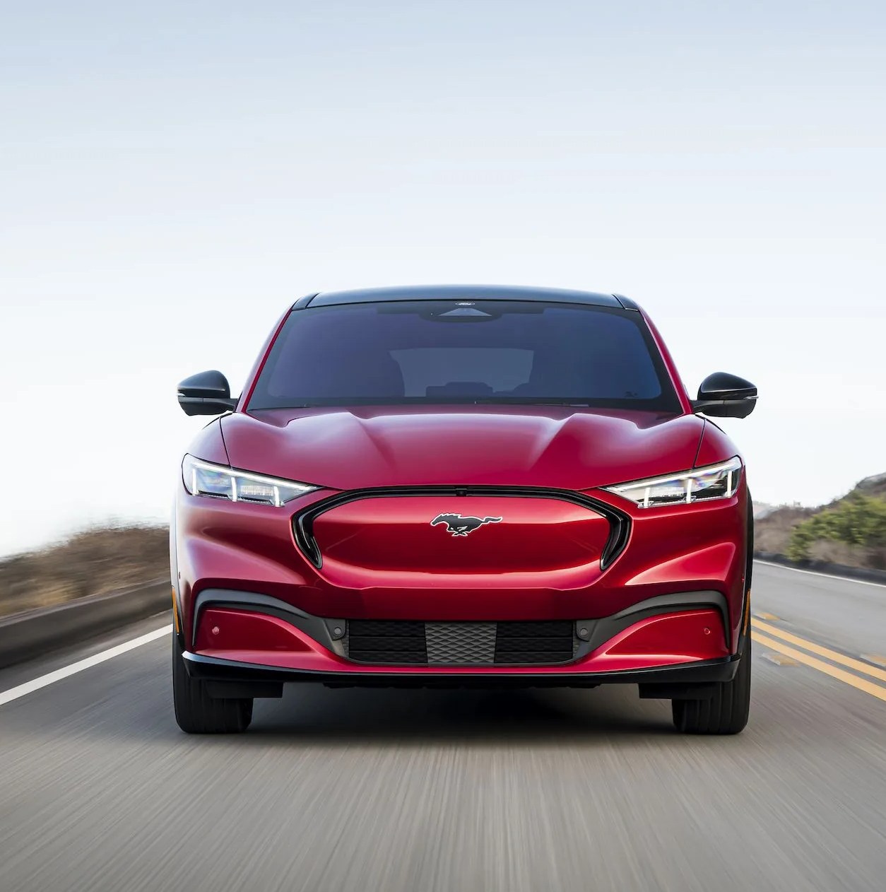 2021 ford mustang mach e red