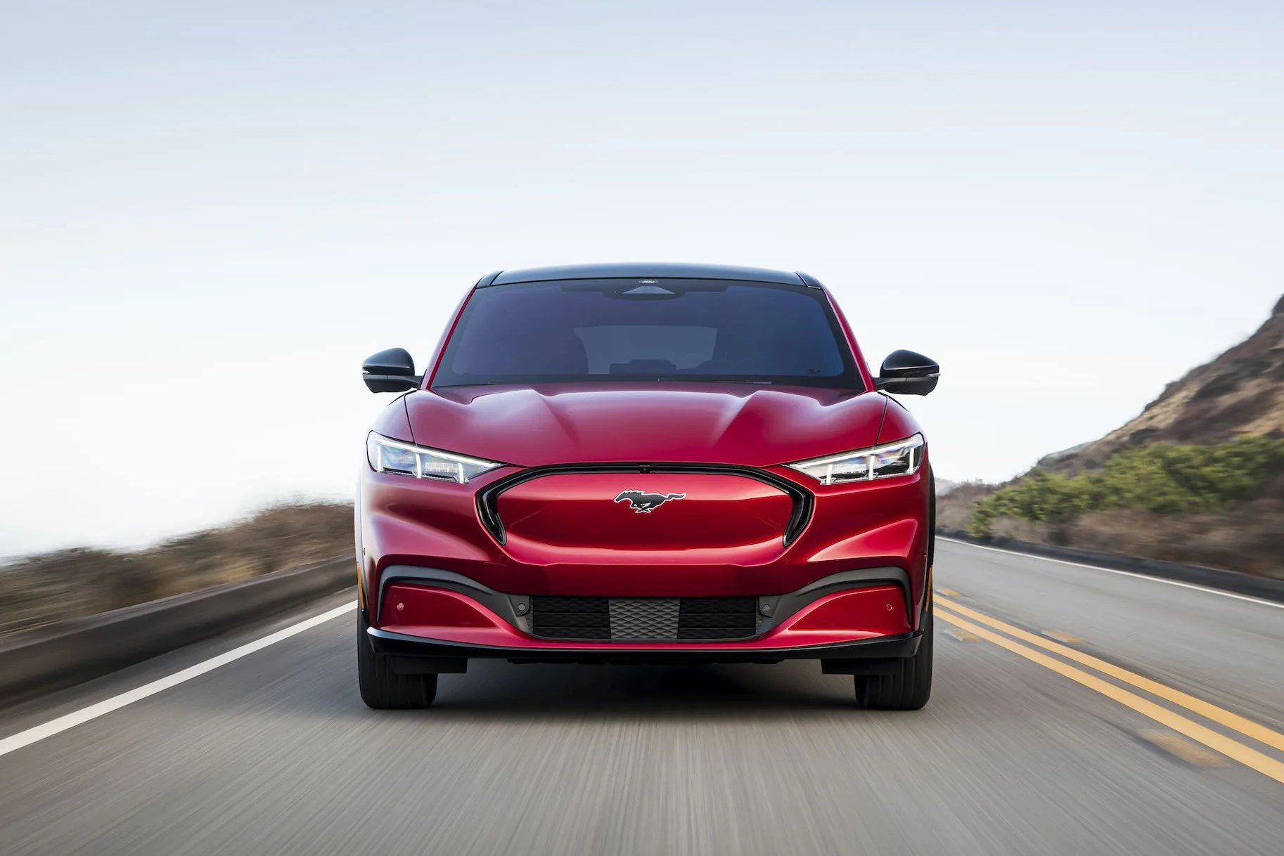 2021 ford mustang mach e red