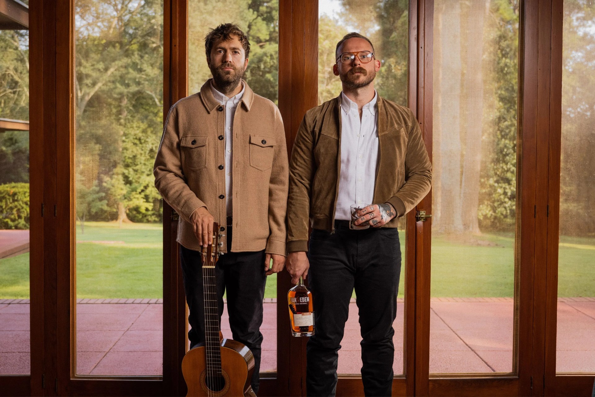 two musicians with oak and eden