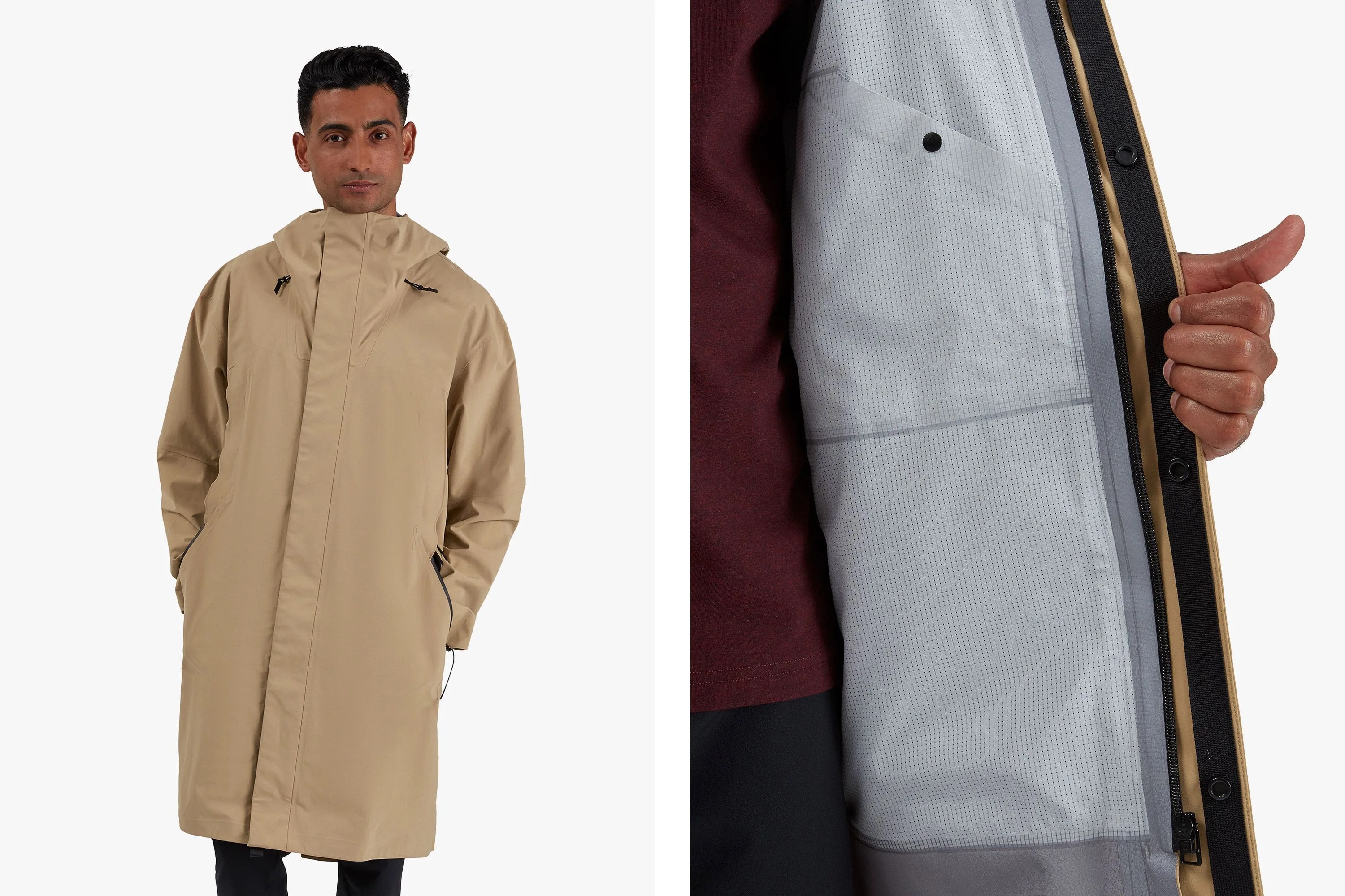 on running parka