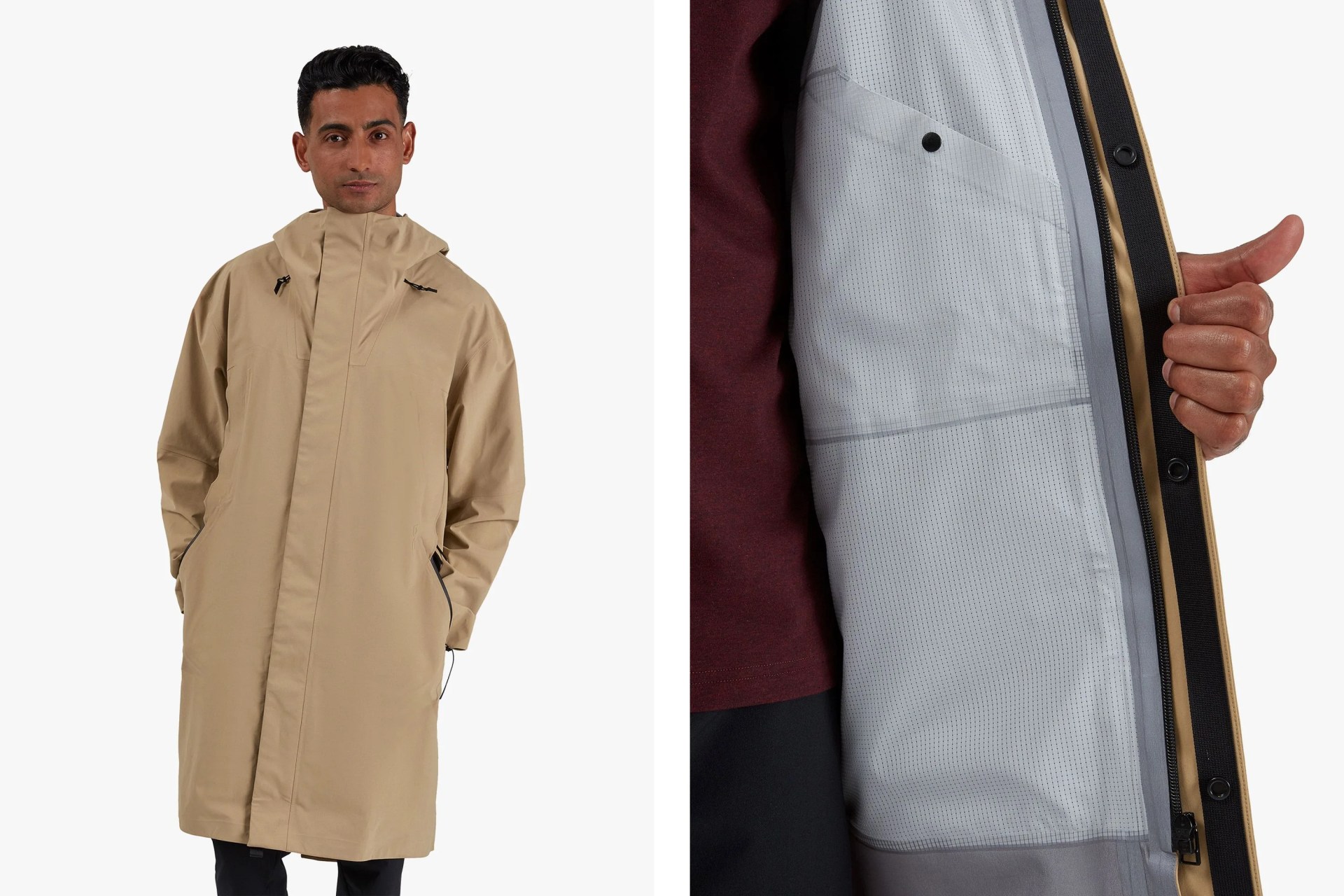 on running parka
