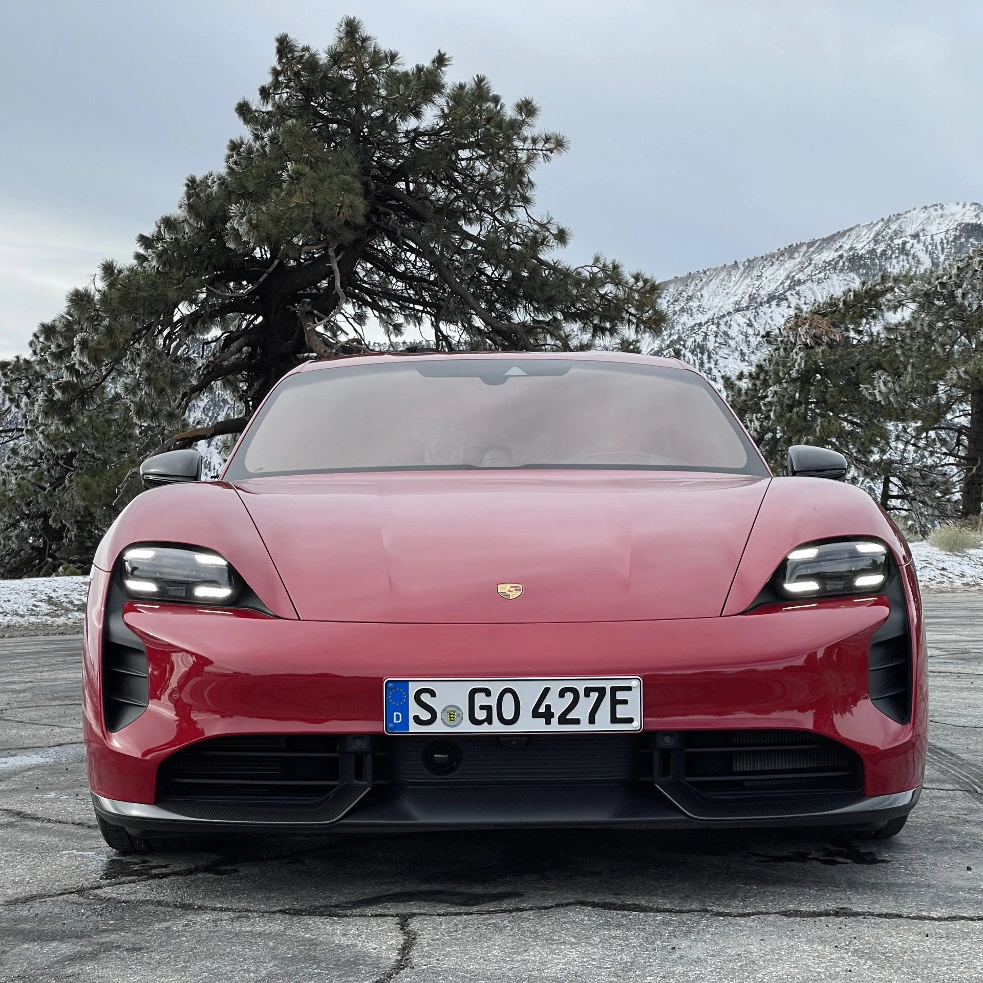 porsche taycan gts sport turismo wagon red