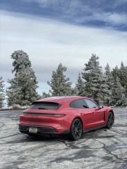 porsche taycan gts sport turismo wagon red