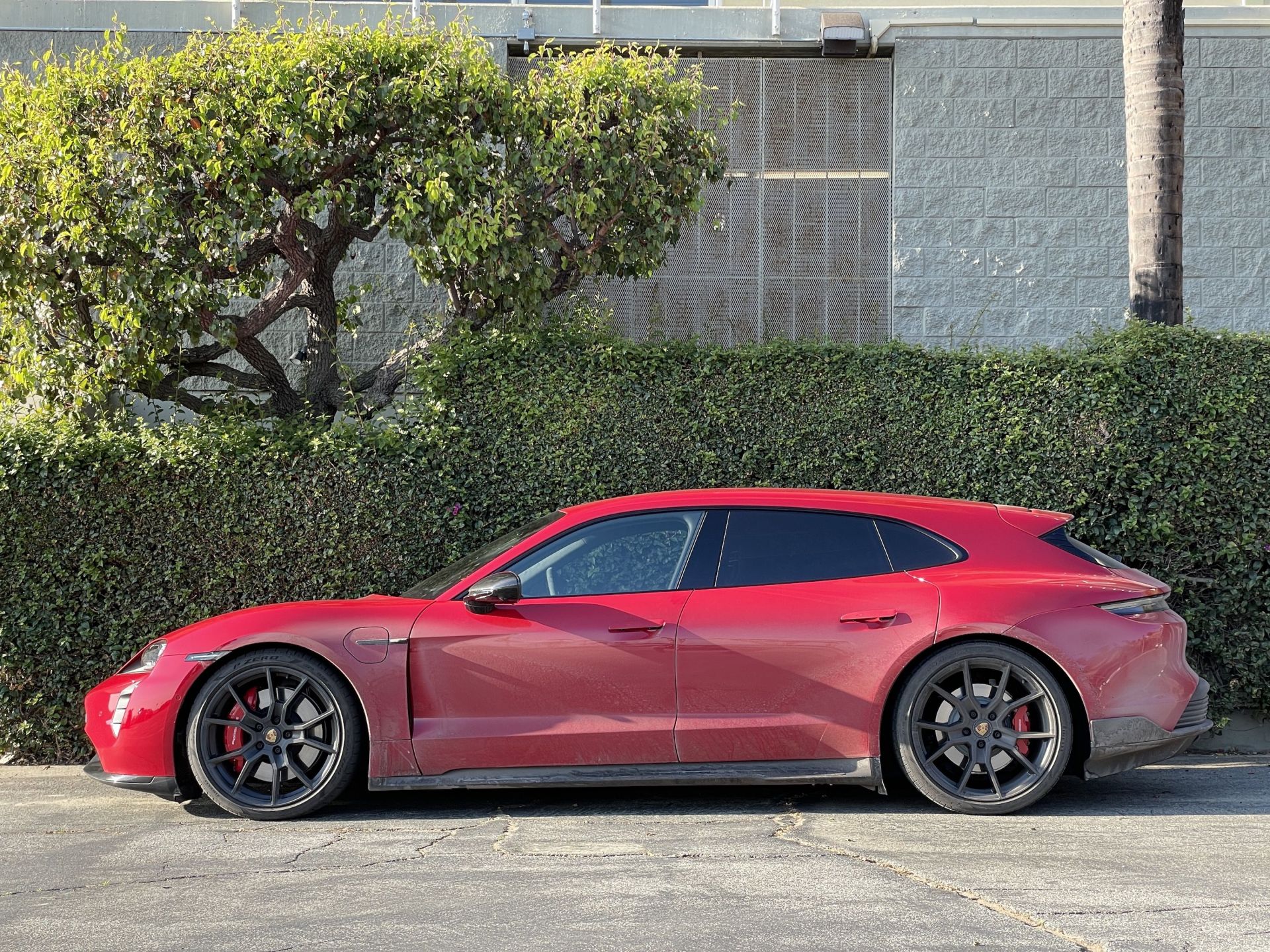 porsche taycan gts sport turismo wagon red