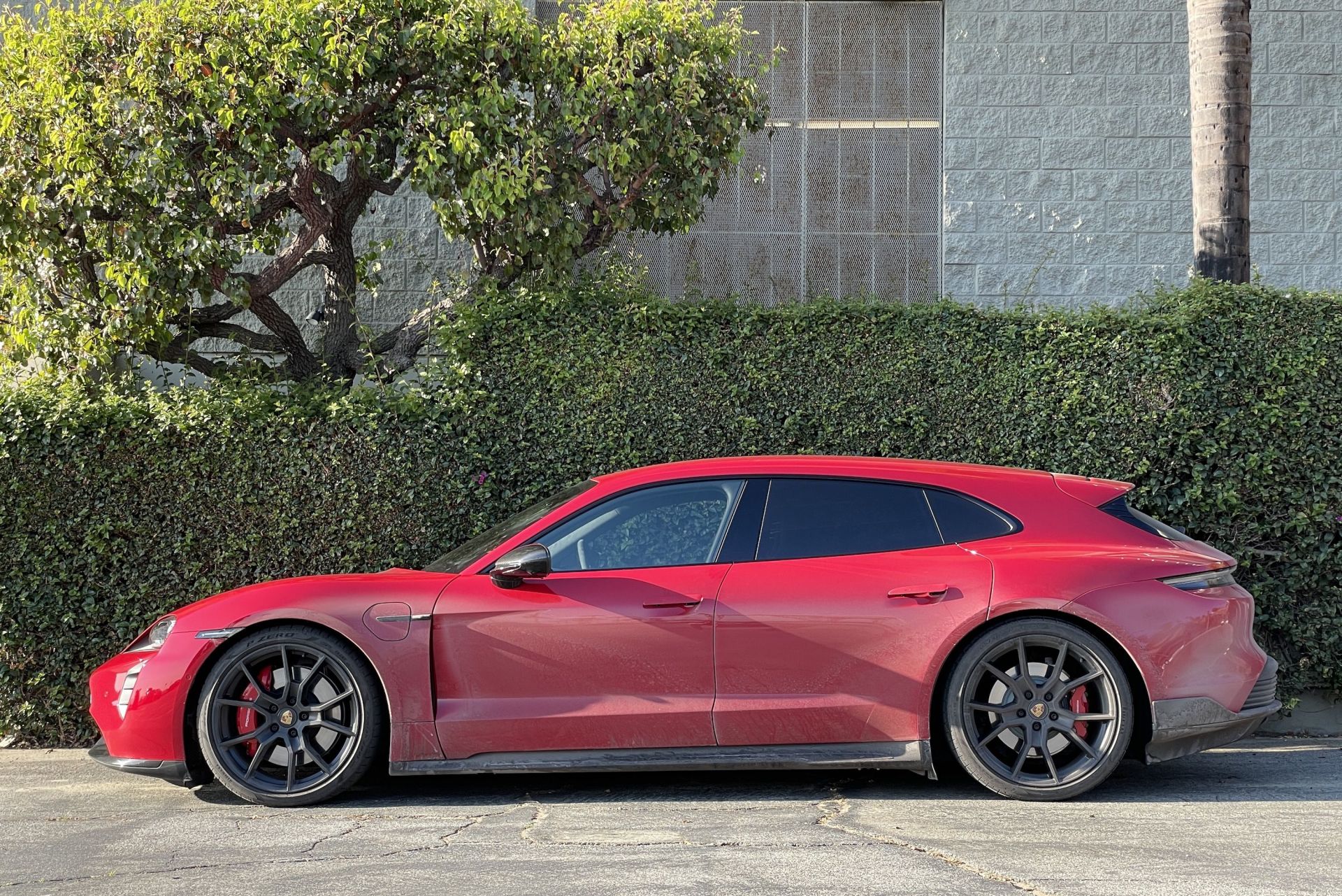 porsche taycan gts sport turismo wagon red