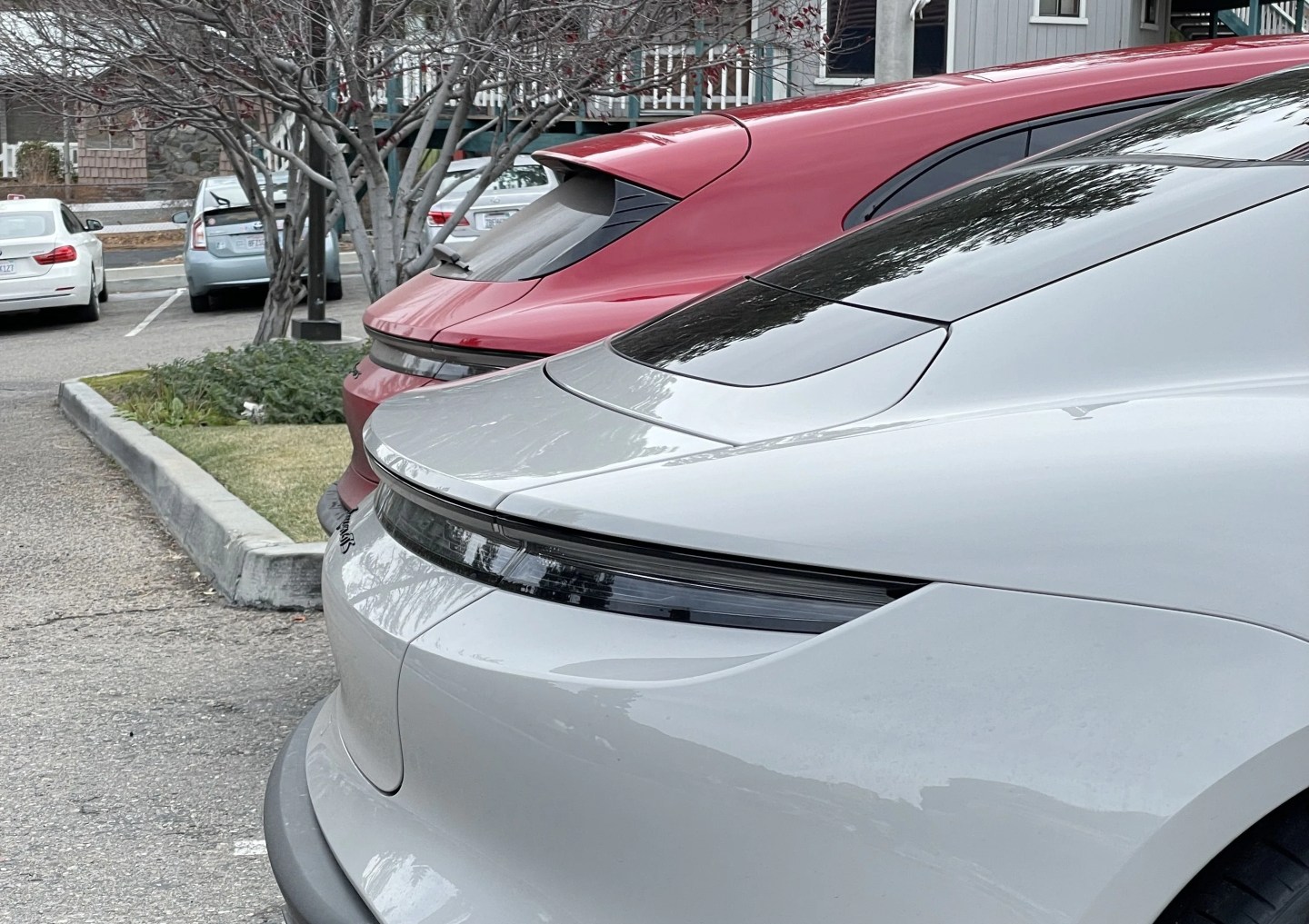 porsche taycan gts sport turismo wagon red