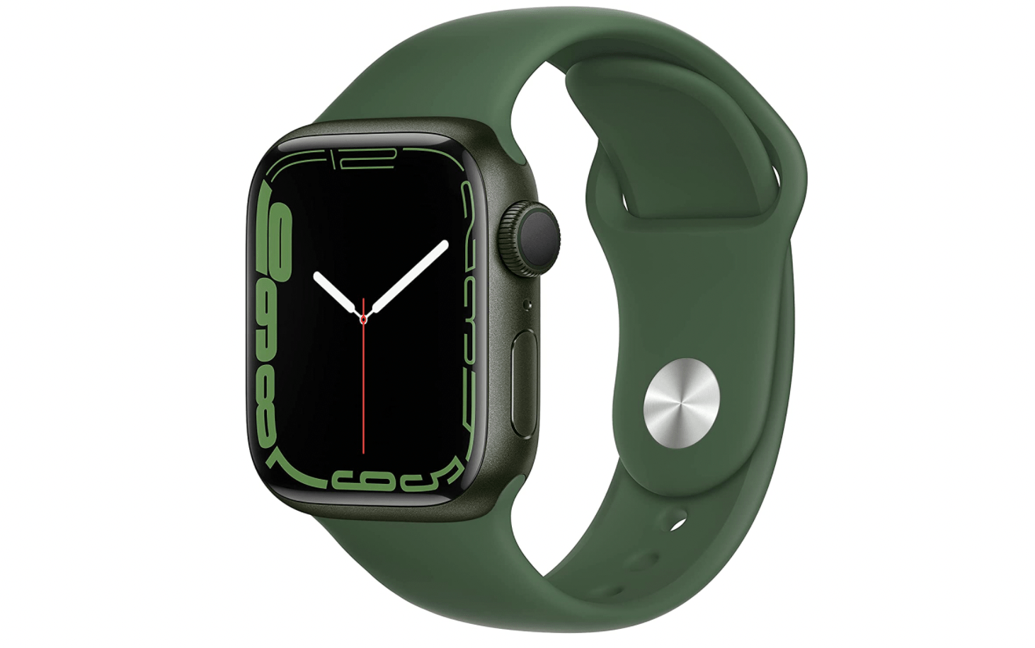 Apple Watch Series 7 GPS + Cellular, 41mm Silver Stainless Steel Case with Starlight Sport Band - Regular