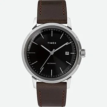 Timex Marlin Automatic 40mm Leather Strap Watch