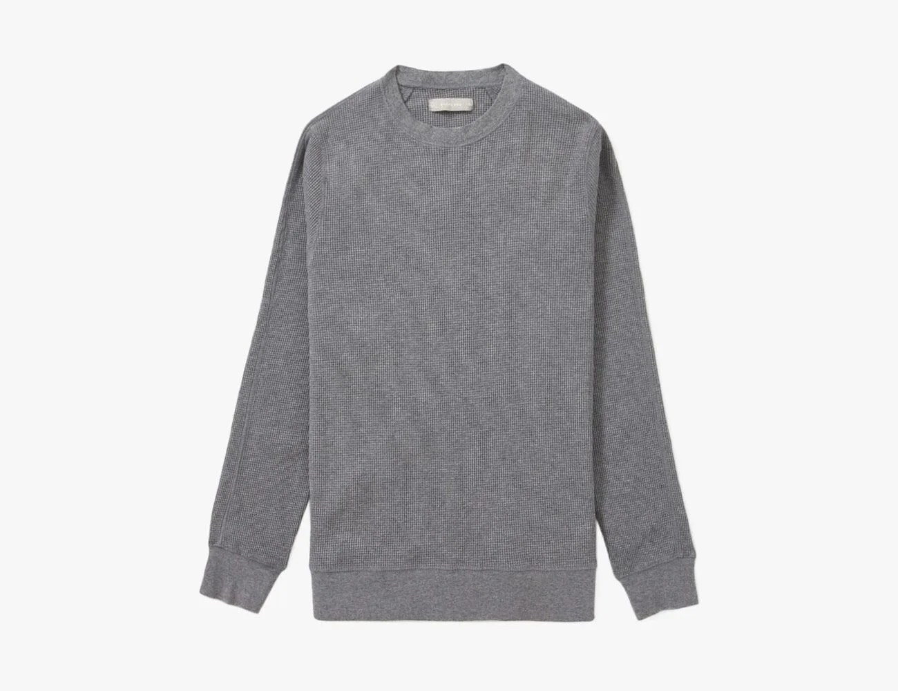 The Waffle Knit Long Sleeve Crew