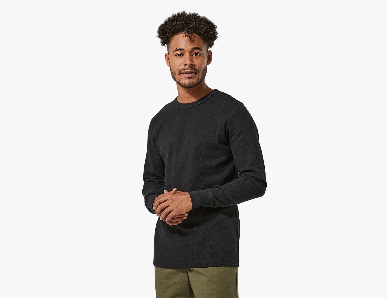 Thermal Waffle Crewneck
