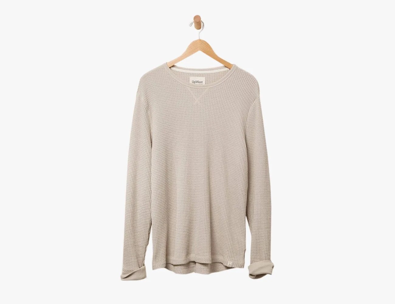 Cozy Up Waffle Crewneck Tee
