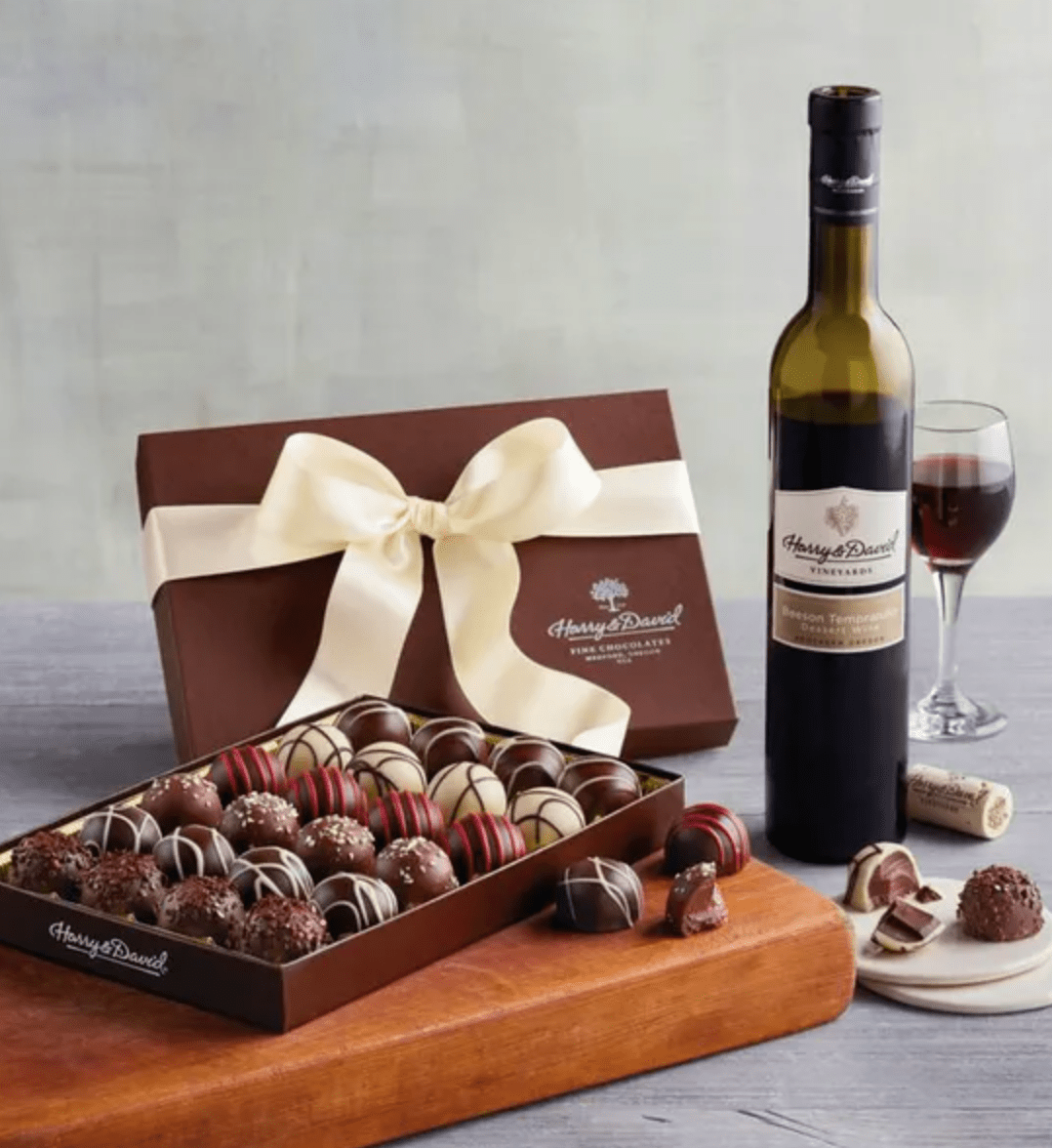 truffles and wine gift