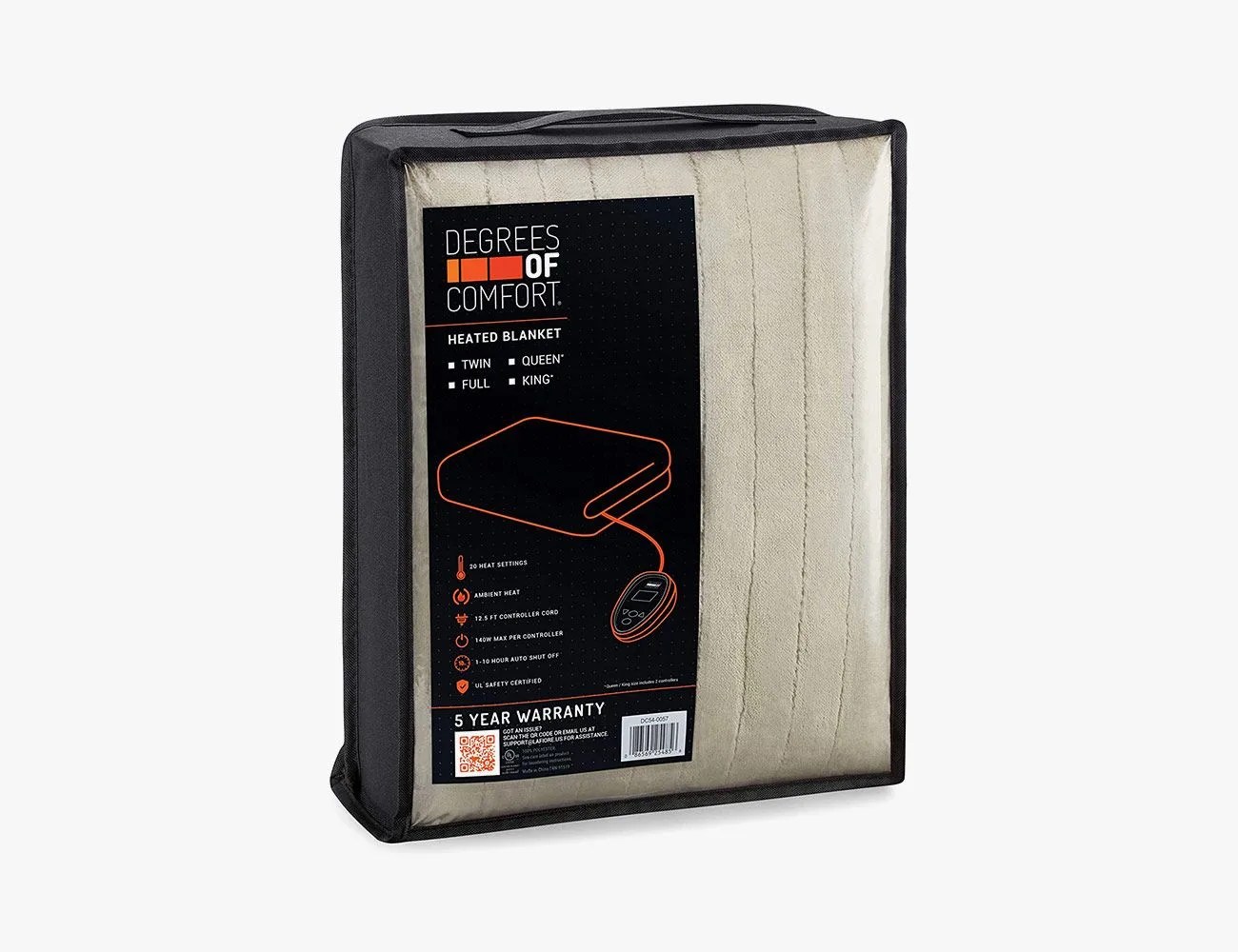 Degrees of Comfort Dual Control Electric Blanket